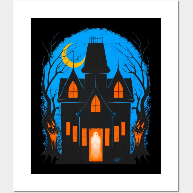 FrightFall2021: Haunted House Wall Art by Chad Savage